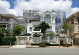 Villa for rent in Nam Vien, Phu My Hung, District 7, big street, nice interior with swimming pool