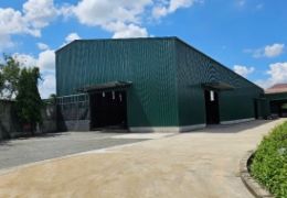 Warehouse for rent in Ben Luc Long An area with battery, fire protection to the wall – 2400m2