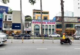 Cho thuê nhà mặt tiền 327 Trần Hưng Đạo, Quận 1 xây 5 tầng nở hậu 15m bên hông có hẻm – 288m2