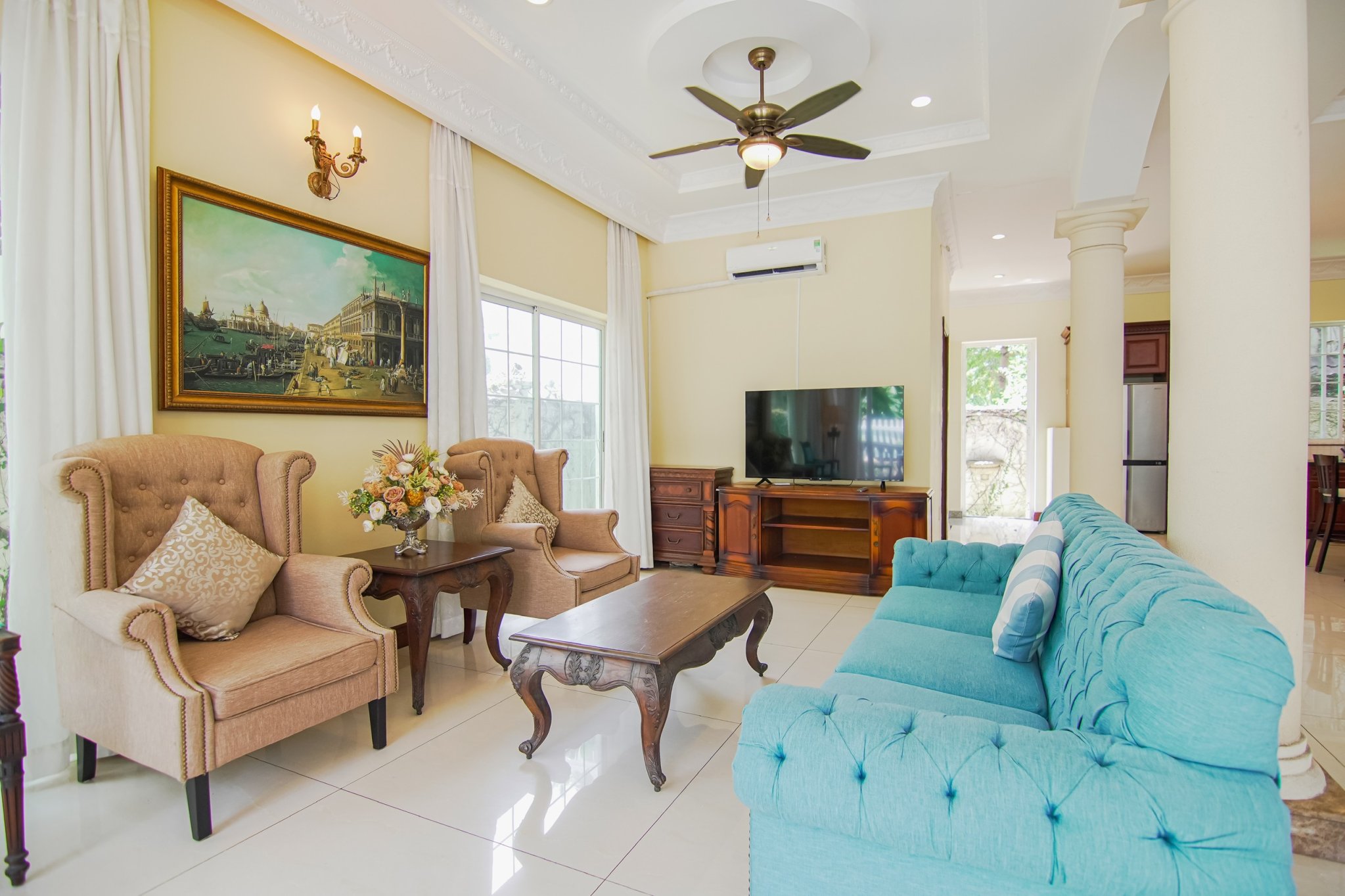 Single villa for rent in Nam Quang, Phu My Hung, District 7, corner unit with swimming pool, quiet area 2