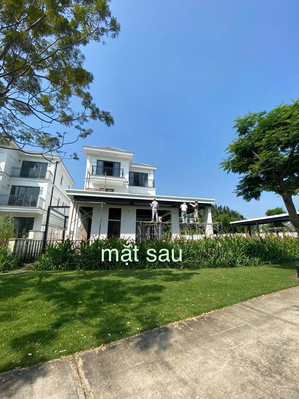 Bán biệt thự sân vườn Nine South, Nhà Bè nhà thô 3 tầng khu compound liền kề sông lớn, có sẵn ô hồ b 4