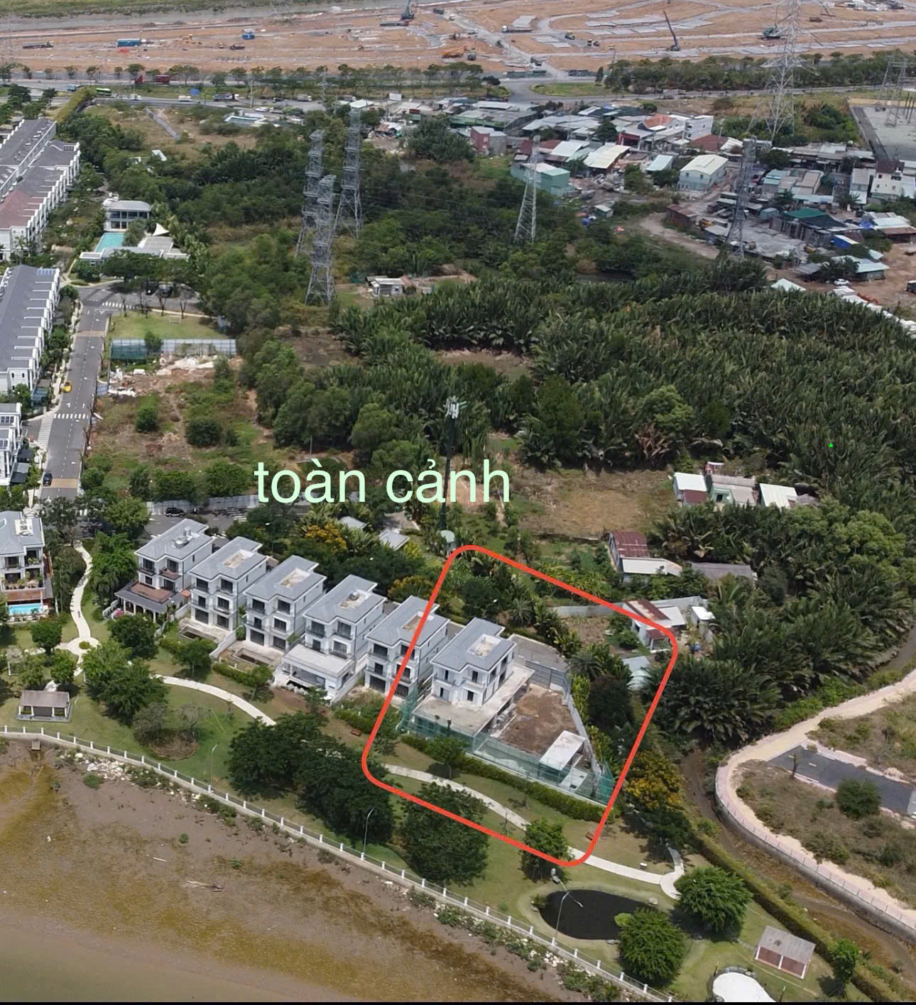 Bán biệt thự sân vườn Nine South, Nhà Bè nhà thô 3 tầng khu compound liền kề sông lớn, có sẵn ô hồ b 2