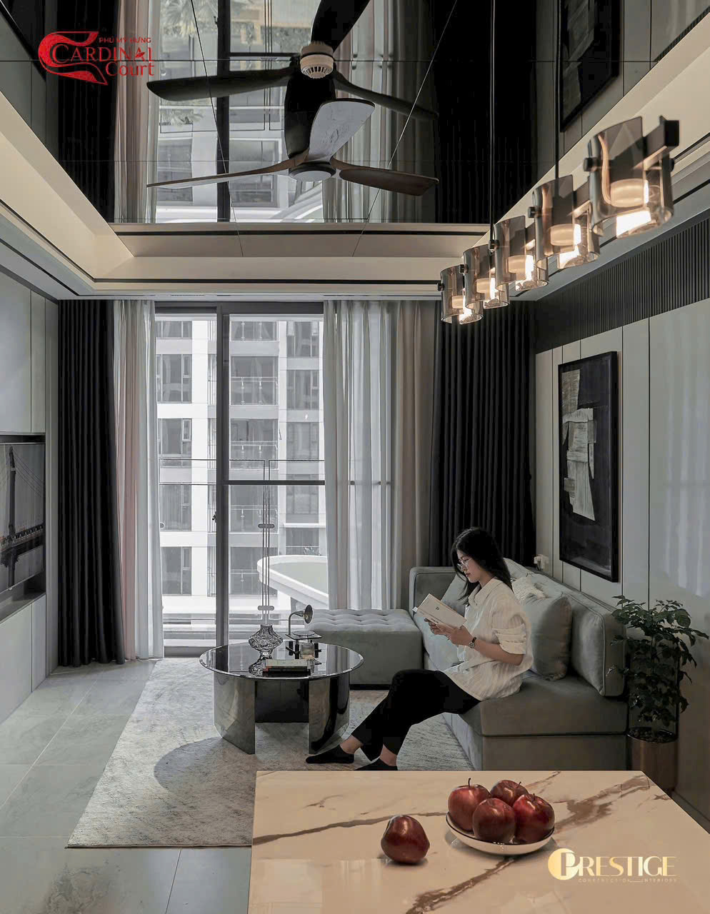Luxury apartment for sale Cardinal Court Phu My Hung has 2 bedrooms with pool view – 76m2 8