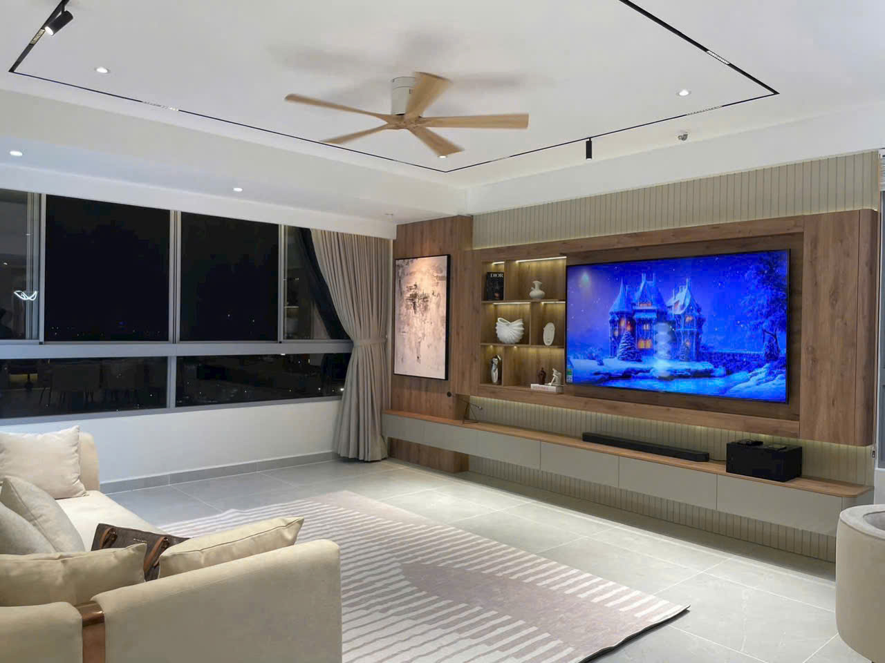 Cho thuê căn hộ cao cấp Green Valley Phú Mỹ Hưng, Quận 7 căn góc có 3 phòng ngủ bếp mở thoáng –120m2