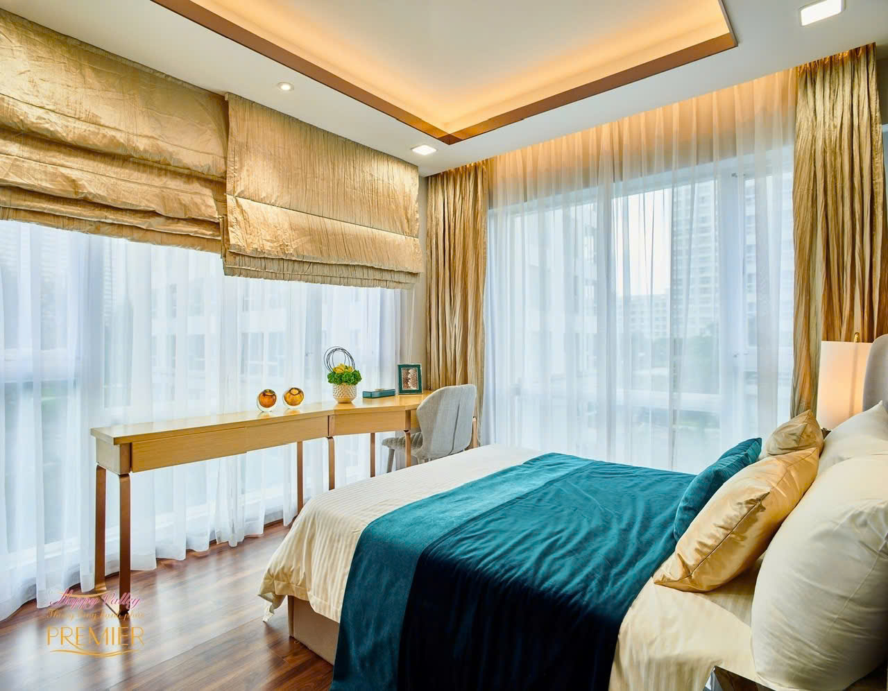 Luxury apartment for sale Happy Valley Premier Phu My Hung corner apartment with 3 bedrooms design high-class furniture – 170.73m2 2
