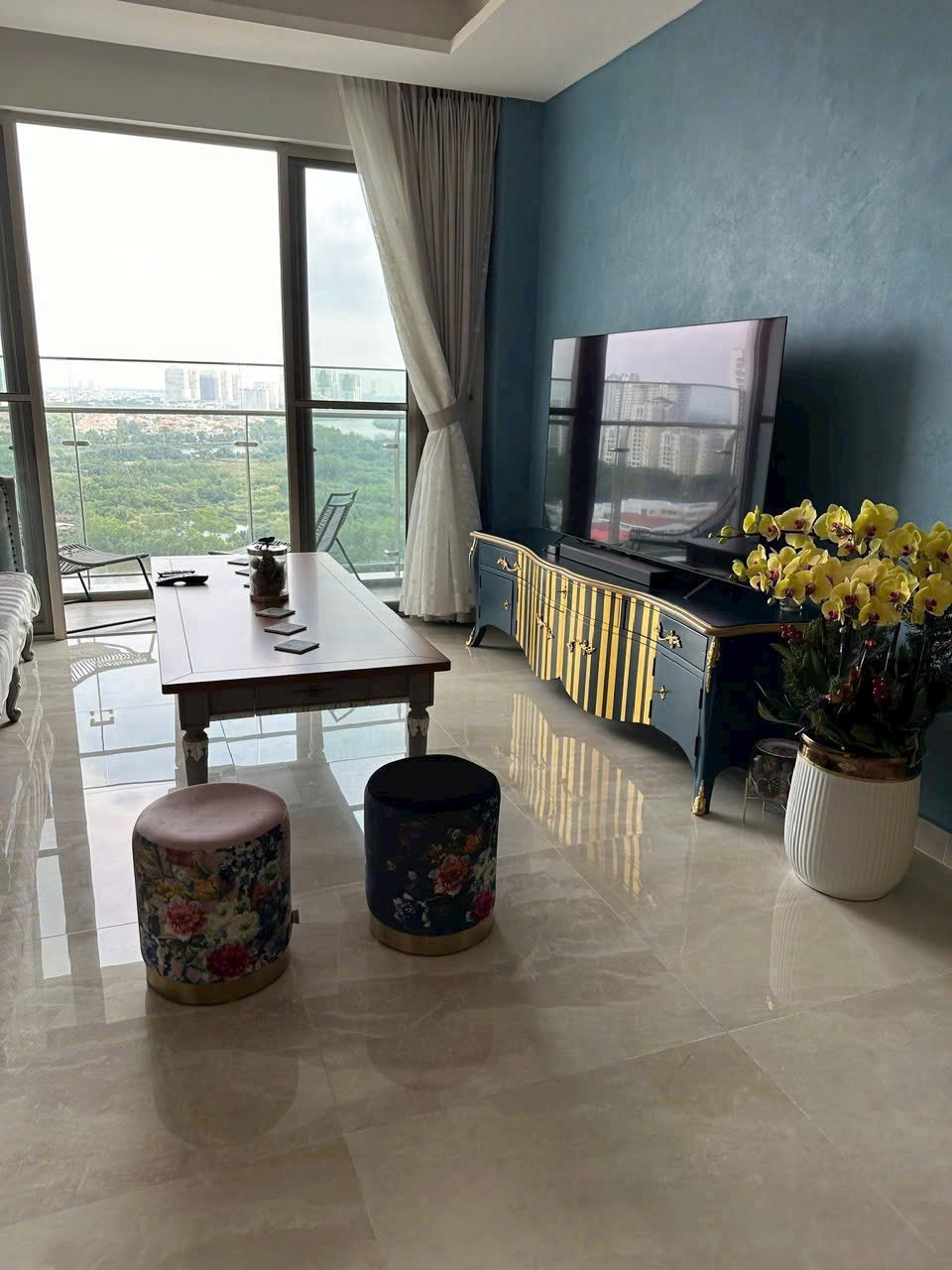 Luxury apartment for rent The Horizon Phu My Hung, District 7, corner apartment with 3 bedrooms, river view 5