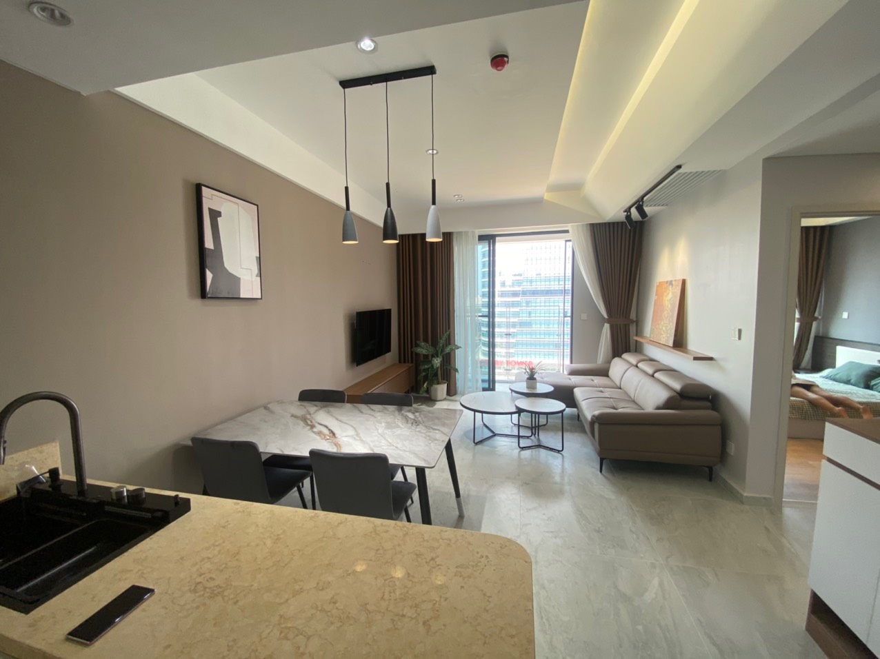 Cardinal Court Phu My Hung apartment for rent, District 7 has 2 fully equipped bedrooms