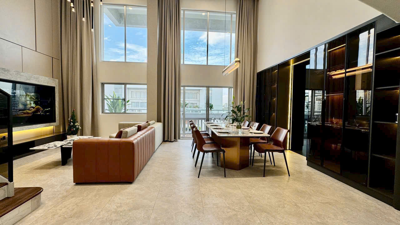 Duplex apartment for sale My Khanh 3 Phu My Hung, District 7 has 5 bedrooms, long balcony, 14.56m2 car