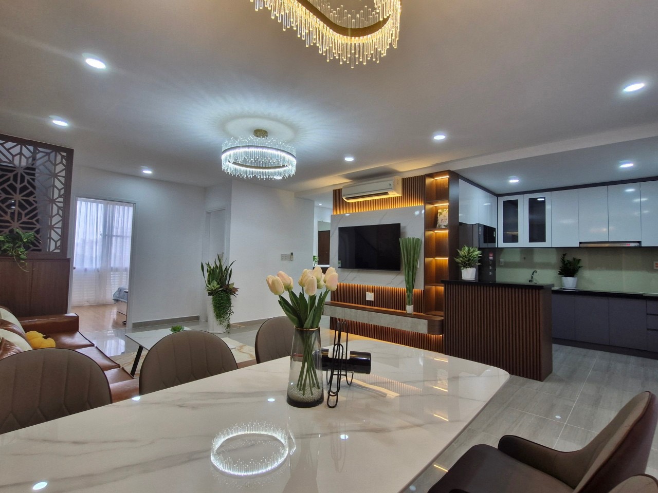 Duplex apartment for rent in Star Hill Phu My Hung, District 7, beautiful new house with 3 bedrooms, parking 1