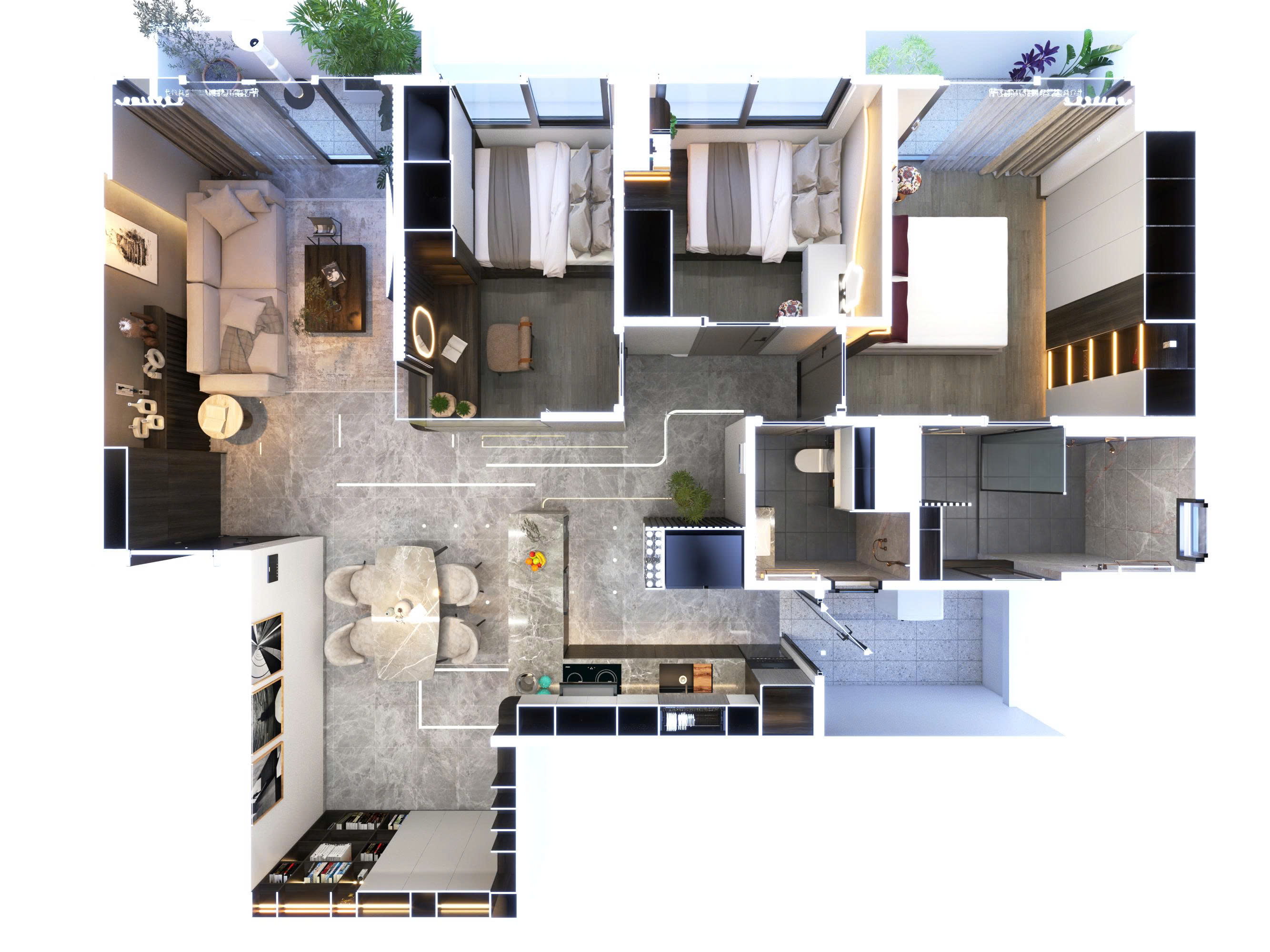 Grand View A Phu My Hung apartment for sale, District 7, a beautiful new house with 3 bedrooms, fully furnished – 118m2 18