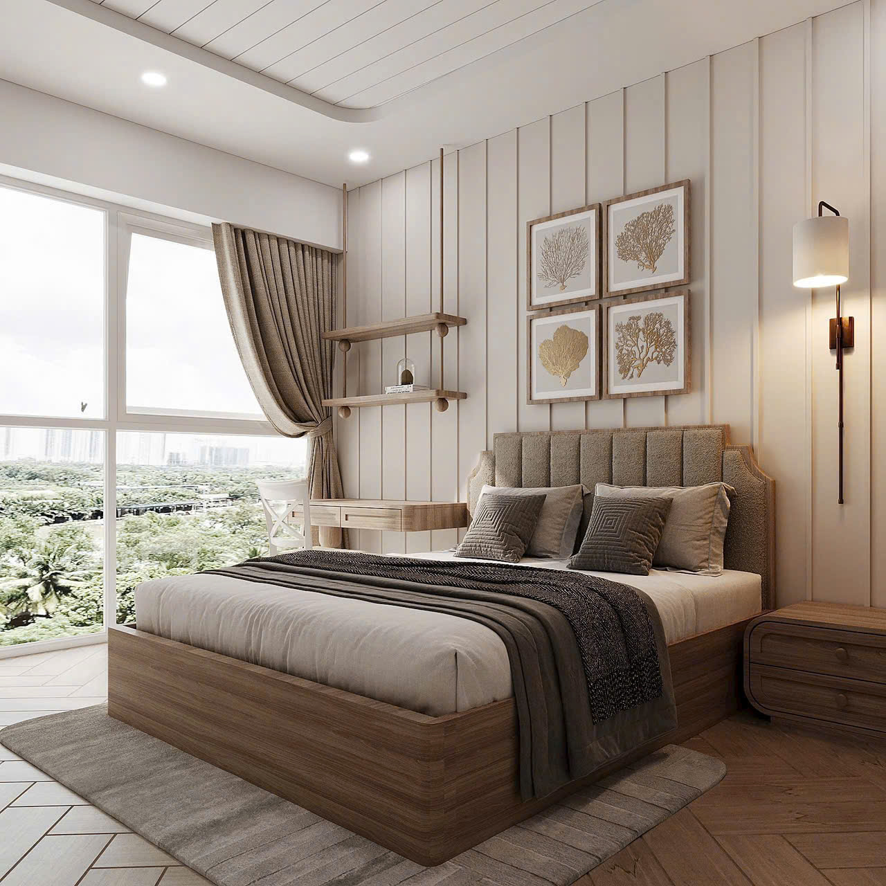 Grand View C apartment for rent in Phu My Hung, District 7, new house with 2 bedrooms with beautiful river view 11