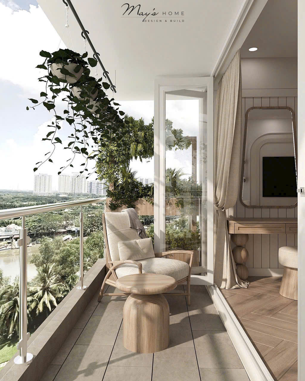 Grand View C apartment for rent in Phu My Hung, District 7, new house with 2 bedrooms with beautiful river view 10