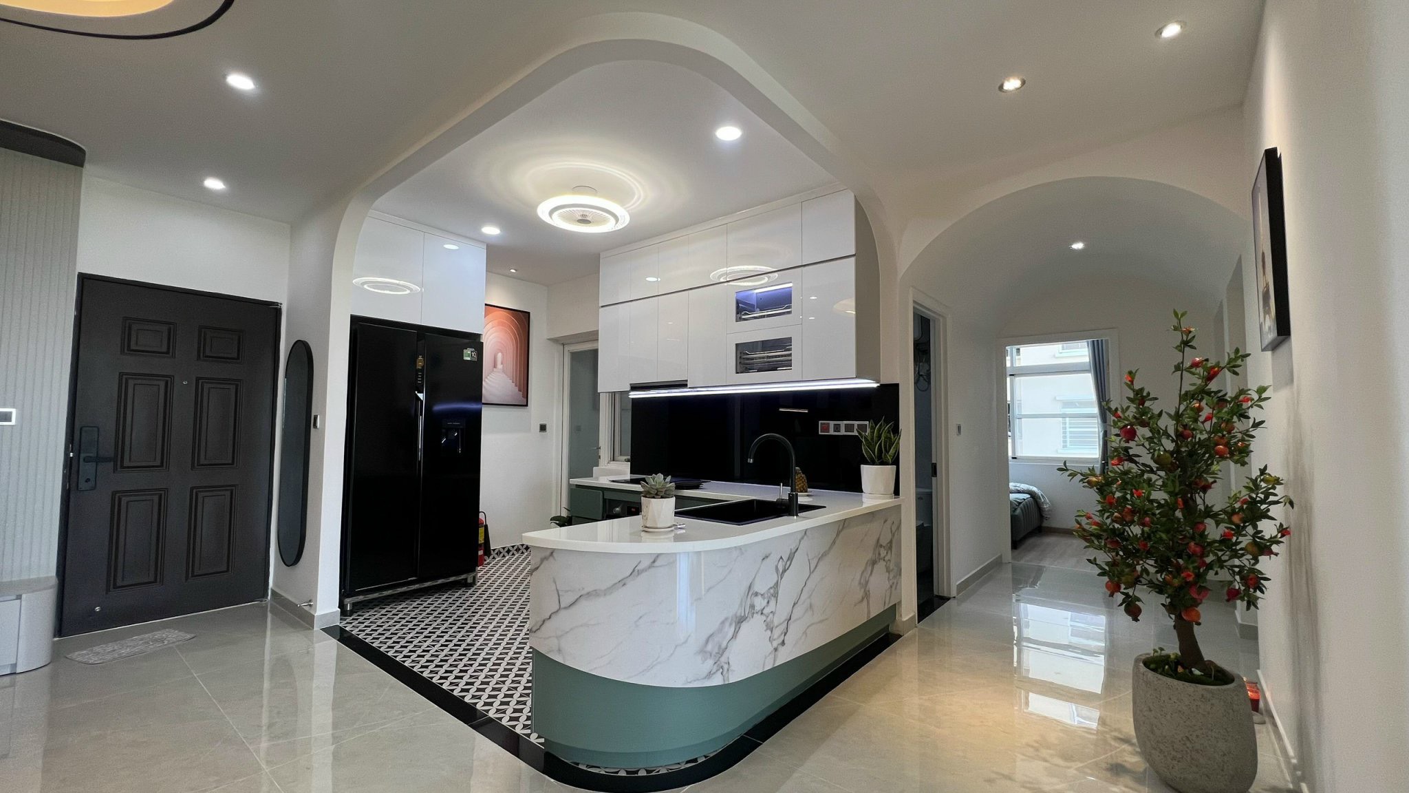 Green View luxury apartment for sale in Phu My Hung, District 7, beautiful new house with 3 bedrooms 2