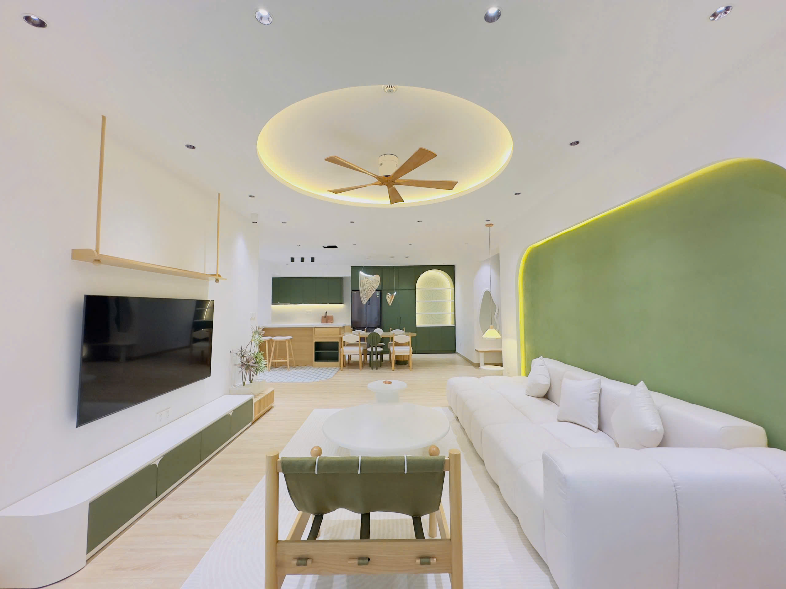Green View apartment for rent in Phu My Hung, District 7, beautiful new house with 3 bedrooms, 117m2