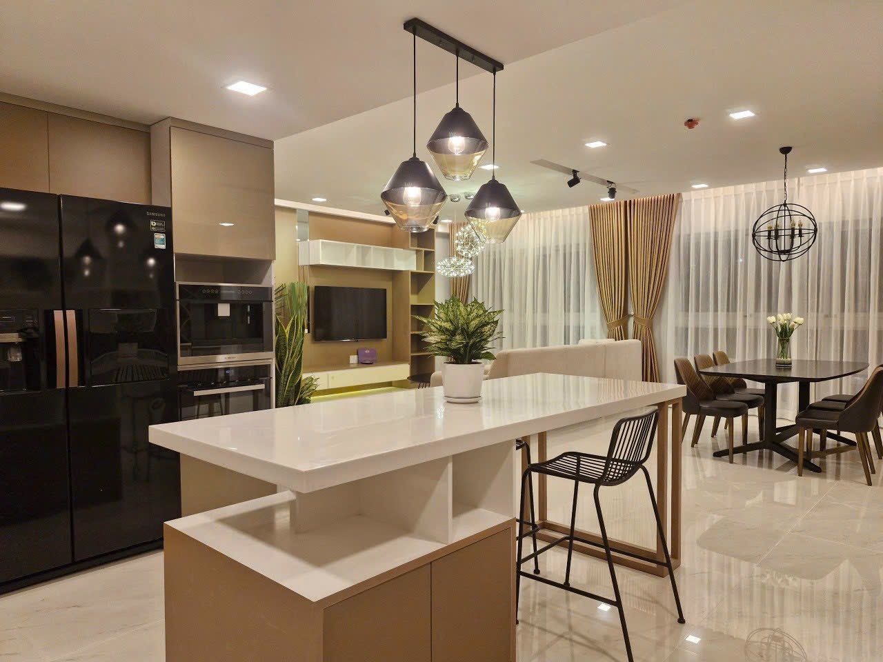 Happy Valley Phu My Hung apartment for rent, District 7, beautiful new house with 3 bedrooms 4