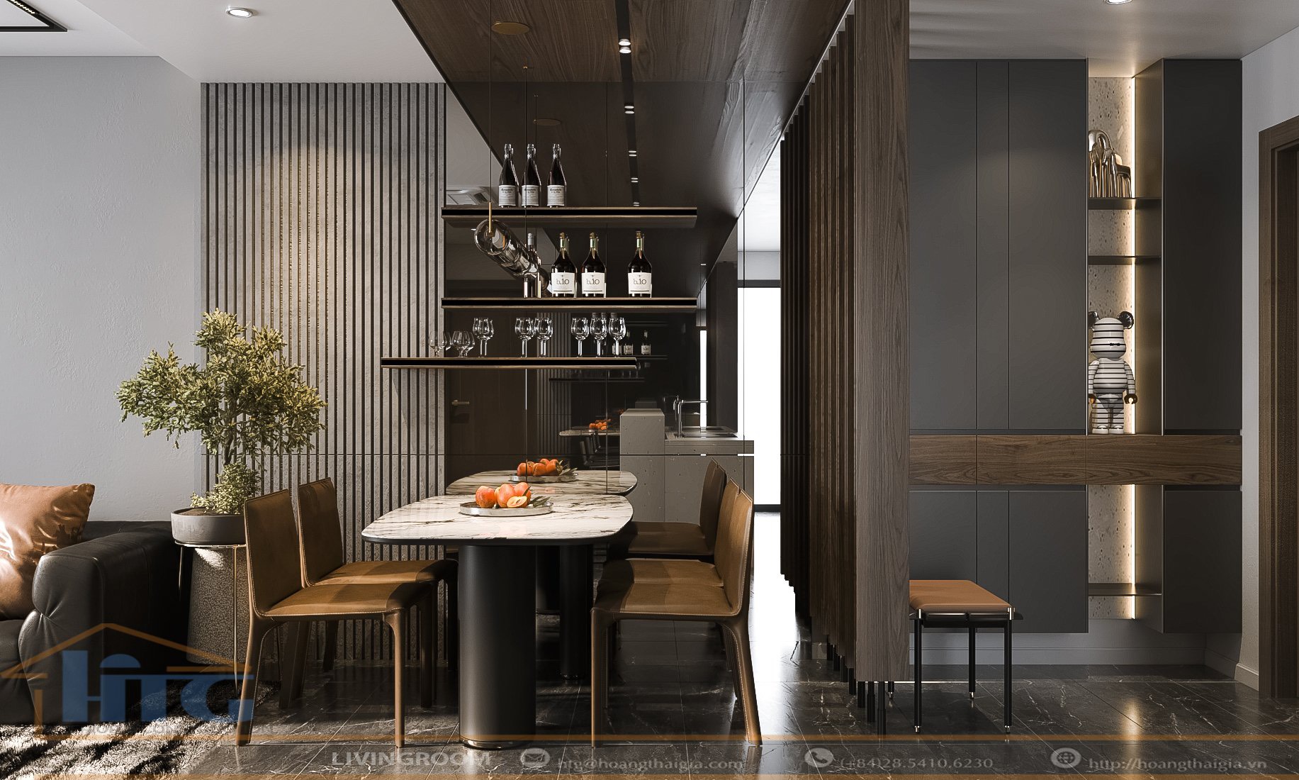 Midtown The Peak Phu My Hung apartment for rent, District 7 has 2 bedrooms with luxurious furniture 6