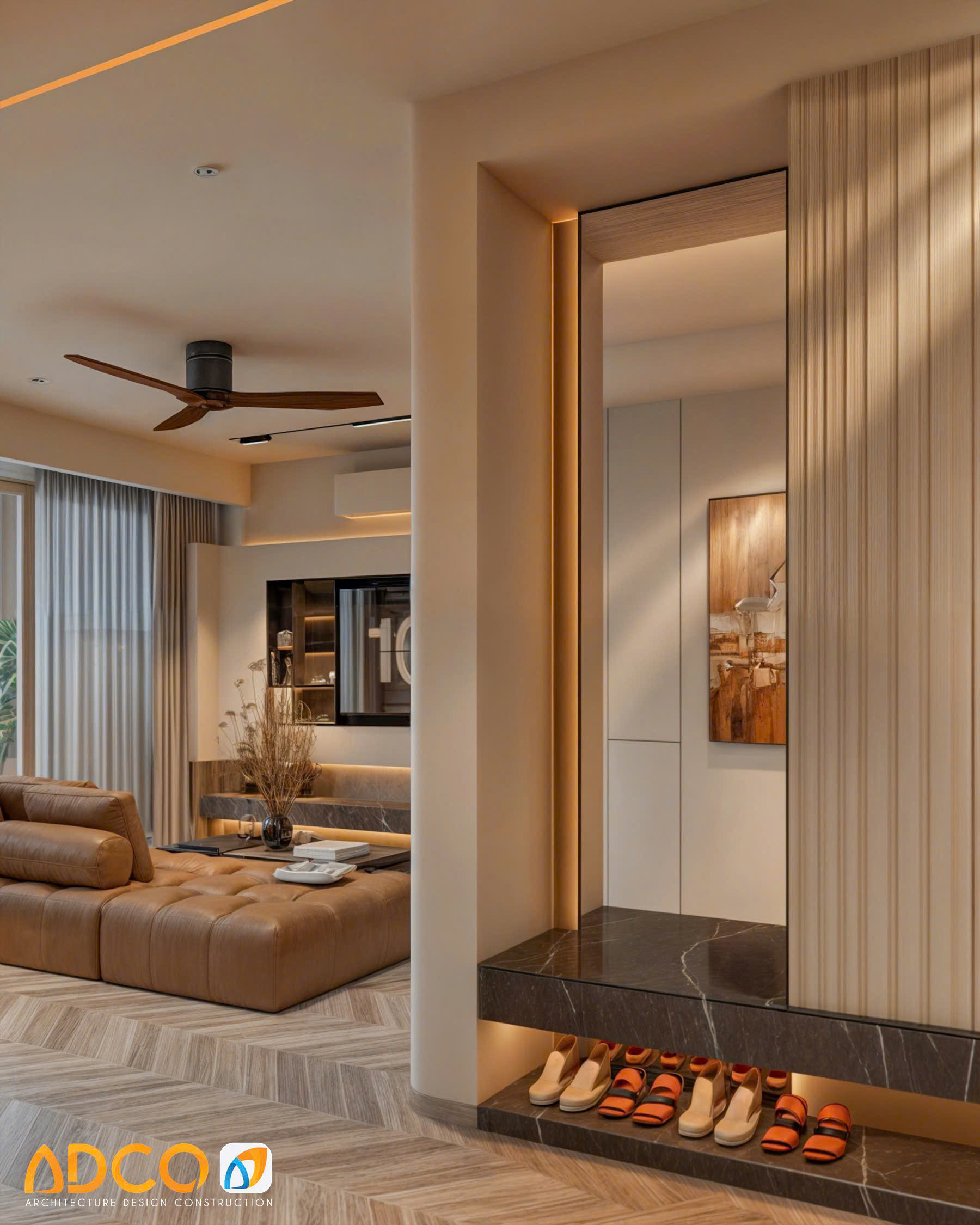 My Vien Phu My Hung apartment for sale, District 7, a new corner house with 2 bedrooms, 2 extremely chill gardens 4