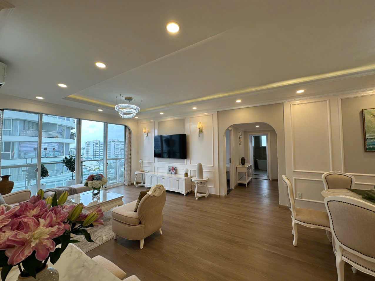Luxury apartment for sale Riverpark 1 Phu My Hung, District 7 with 3 bedrooms design, beautiful interior, 10th floor – 127m2