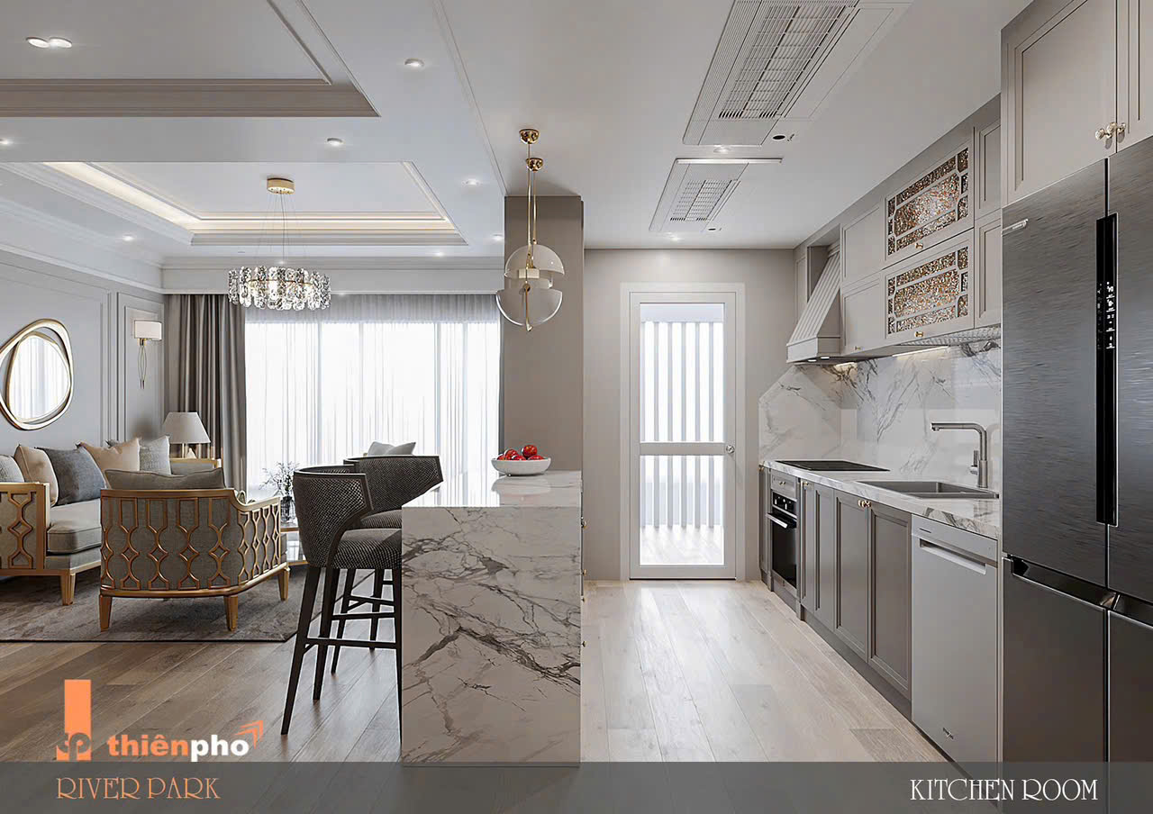 Riverpark Residence Phu My Hung apartment for sale, District 7, new house with 3 bedrooms, high-class furniture 3
