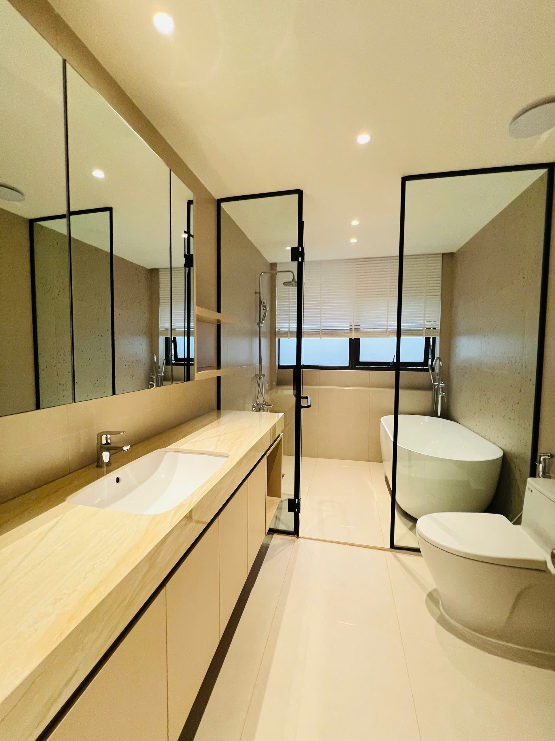Panorama garden apartment for rent in Phu My Hung designed 3 bedrooms with new interior on the 3rd floor – 197m2 5