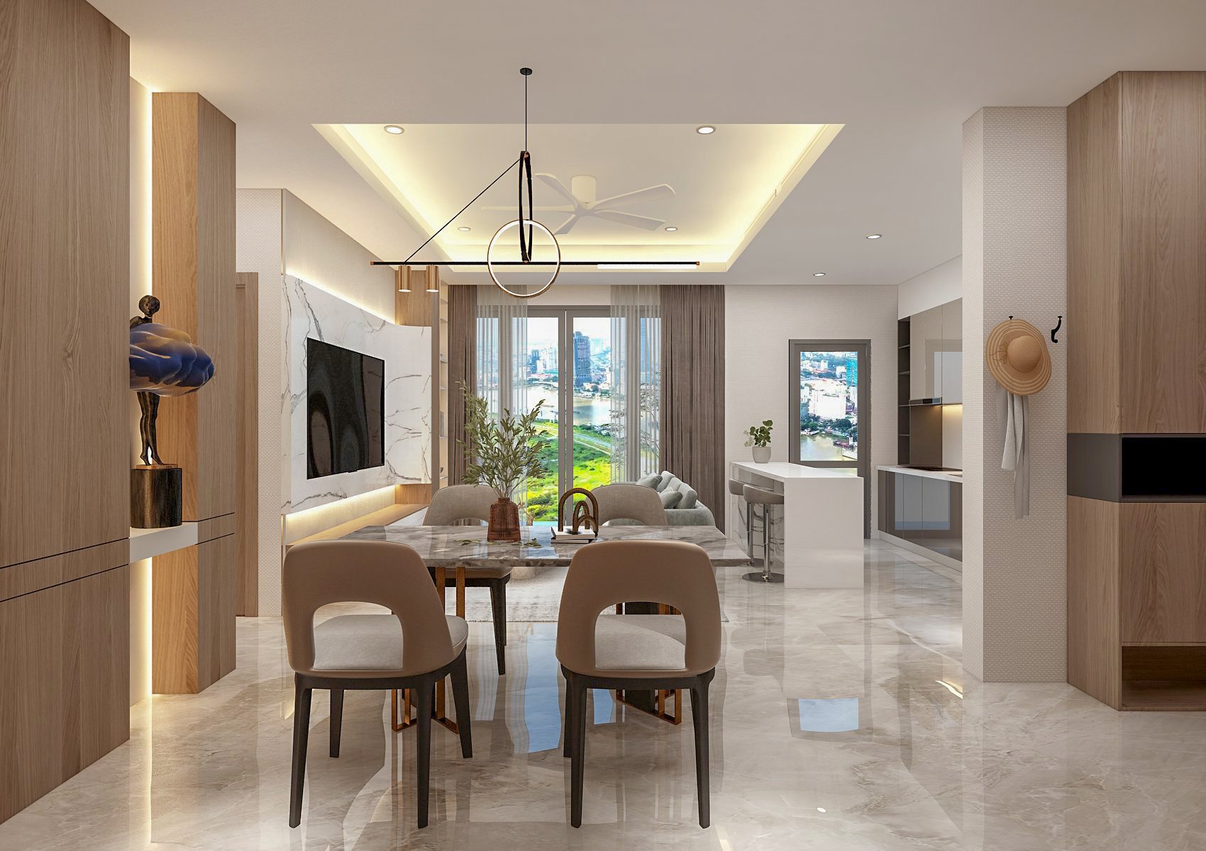Sell or rent The Horizon Phu My Hung apartment, District 7 high-class furniture, river view 9