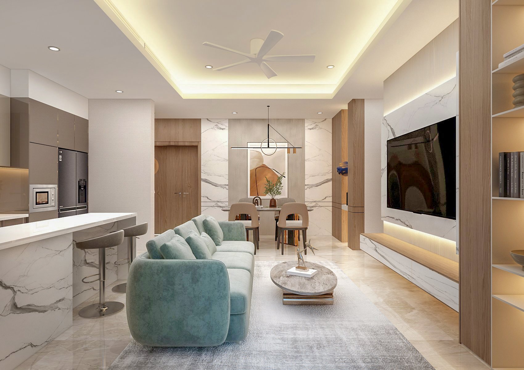 Sell or rent The Horizon Phu My Hung apartment, District 7 high-class furniture, river view 1