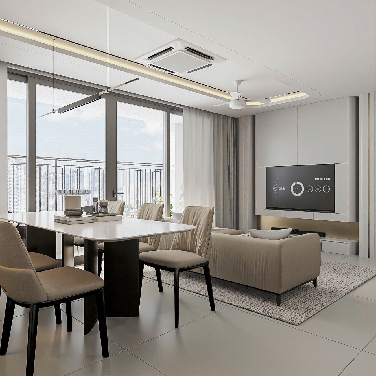 Cho thuê căn hộ The Infiniti Riviera Point, Quận 7 nhà mới thiết kế 2 phòng ngủ – 98m2 9