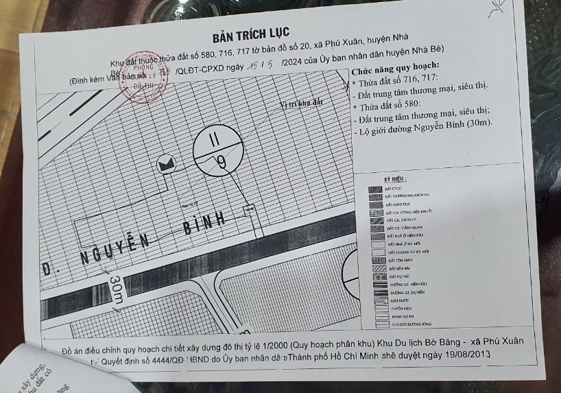 Land for sale in front of Nguyen Binh, Phu Xuan, Nha Be Quy streets or commercial centers 2