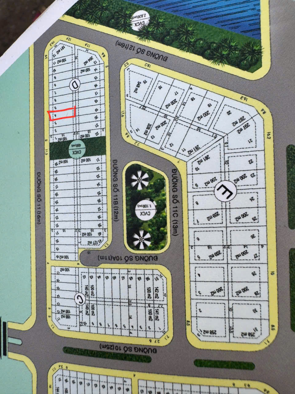 Land for sale in Duong Hong Residential Area, Nguyen Van Linh, Binh Chanh Street, No. 11, East – 100m2 3