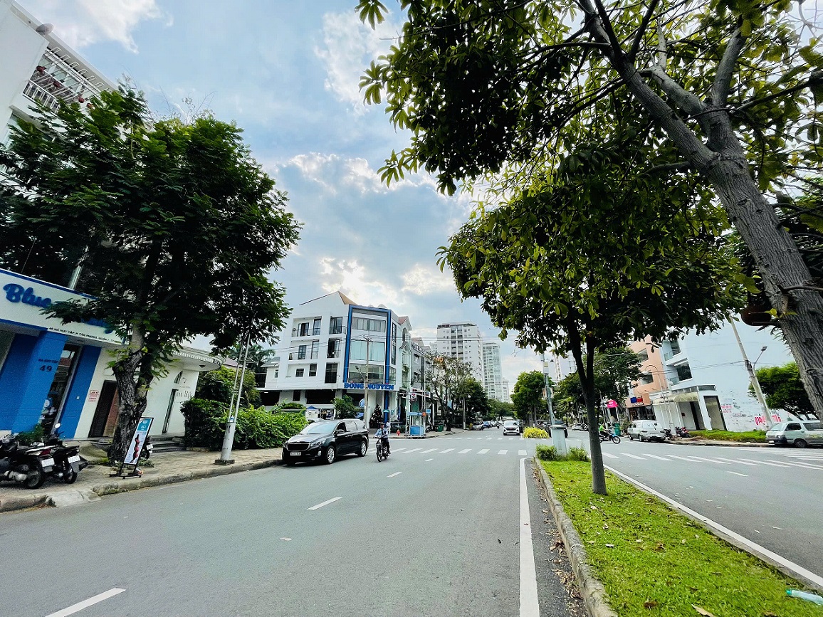 Townhouse for rent in Ha Huy Tap Nam Thien 2, Phu My Hung, District 7 with 6 floors, elevator 1