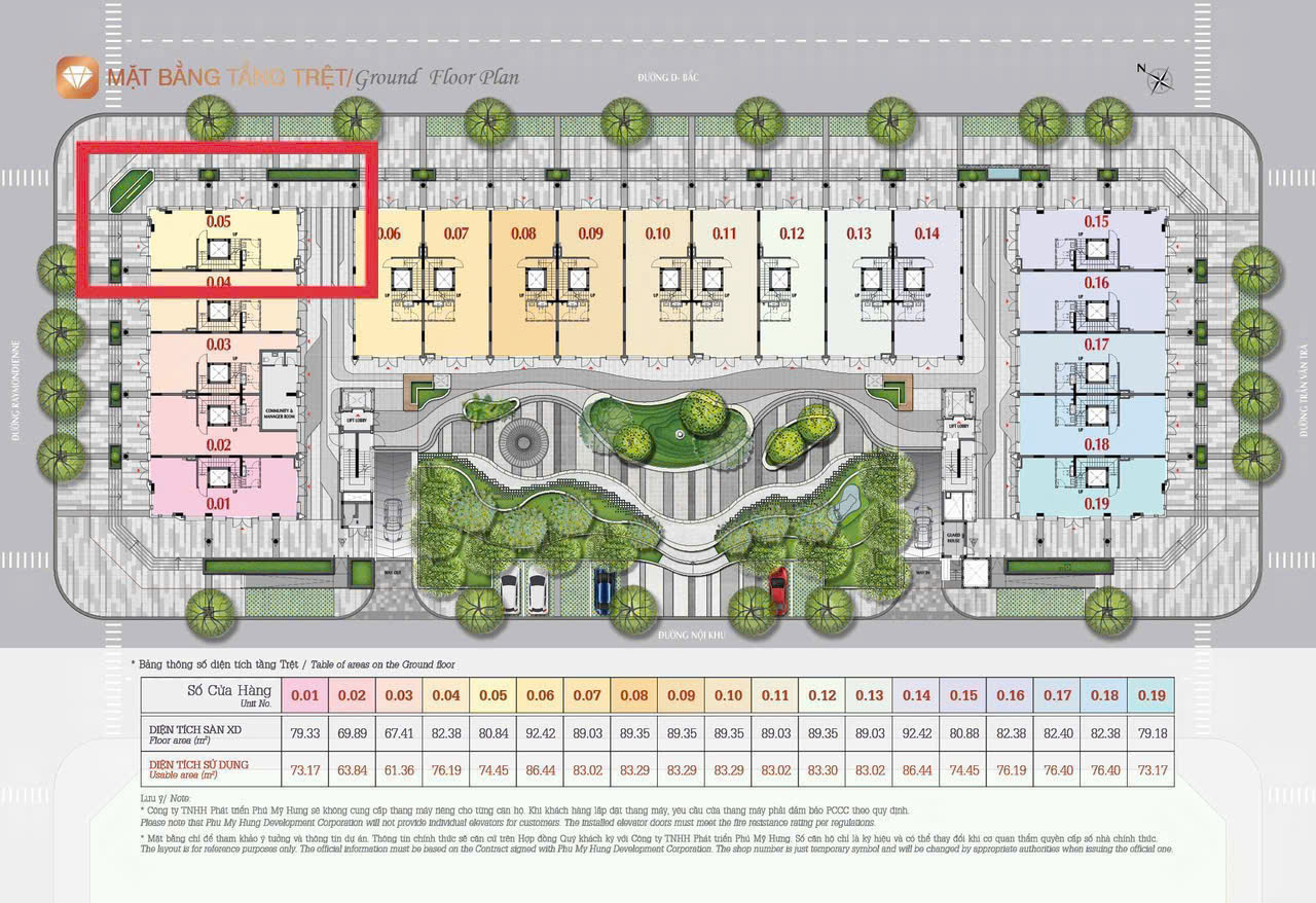Bán hoặc cho thuê nhà phố Larcade 2 Phú Mỹ Hưng, Quận 7 căn góc xây hầm + 5 tầng – 434.75m2 1