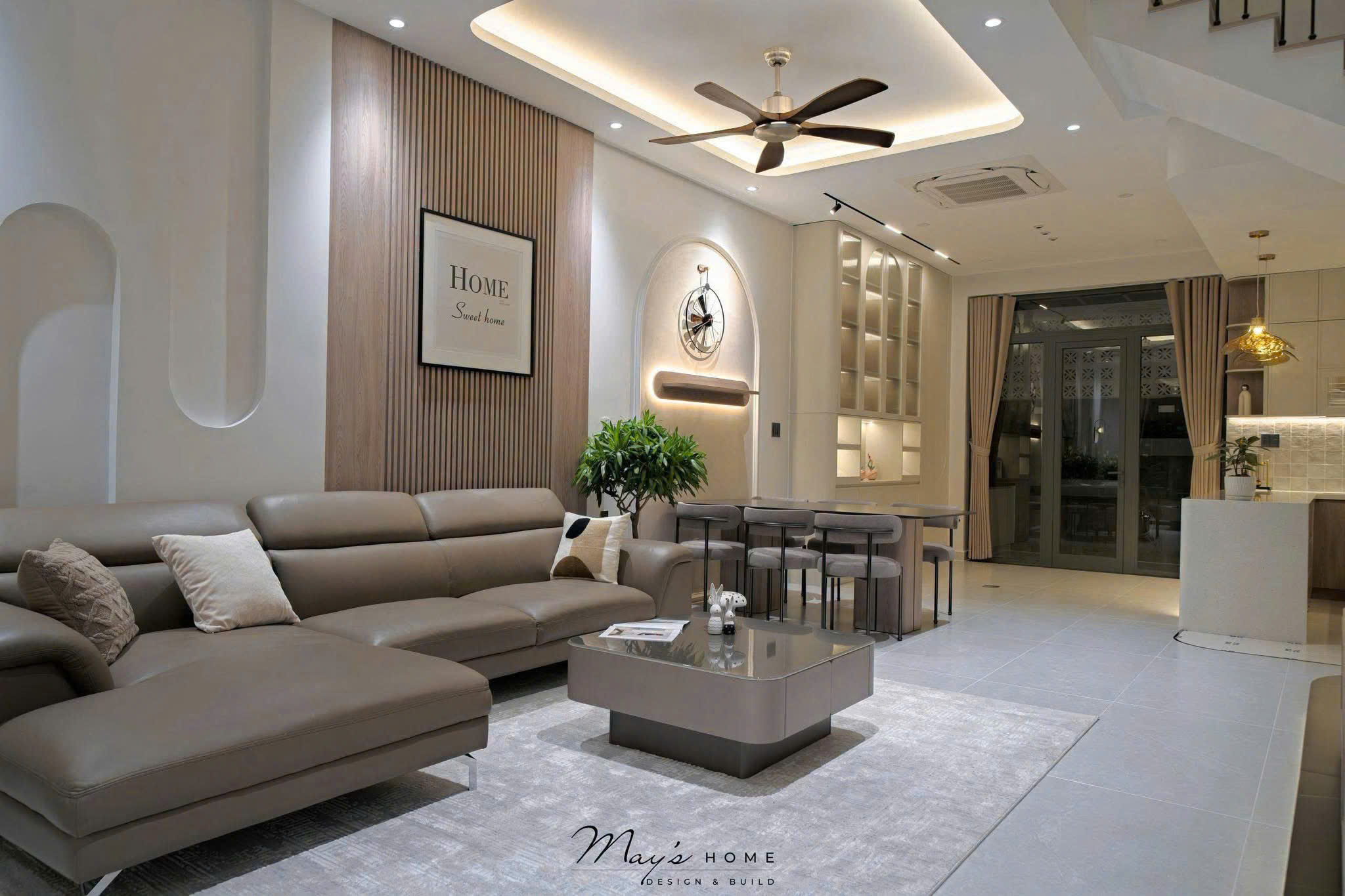 Cho thuê nhà phố Lavila Kiến Á Nhà Bè xây 3 tầng thiết kế 4 phòng ngủ hướng Nam – 96.8m2