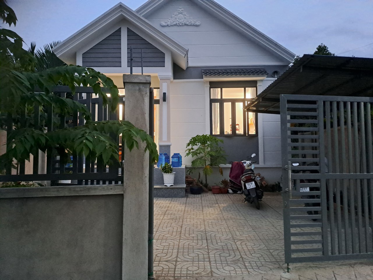Garden house for sale in Binh Khanh, Can Gio District, newly built house has 91m2 of residential area, 3m2 wide road 4