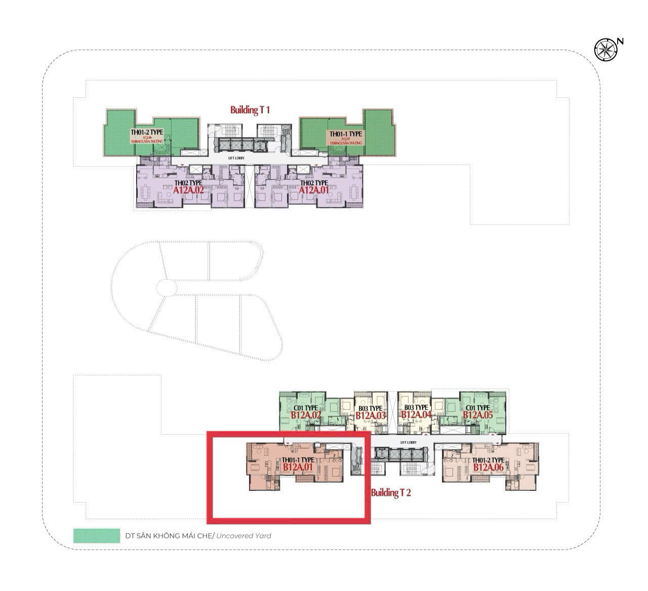 Penthouse for sale Cardinal Court Phu My Hung, District 7, newly handed over raw house, with car box, large yard – 169m2 1