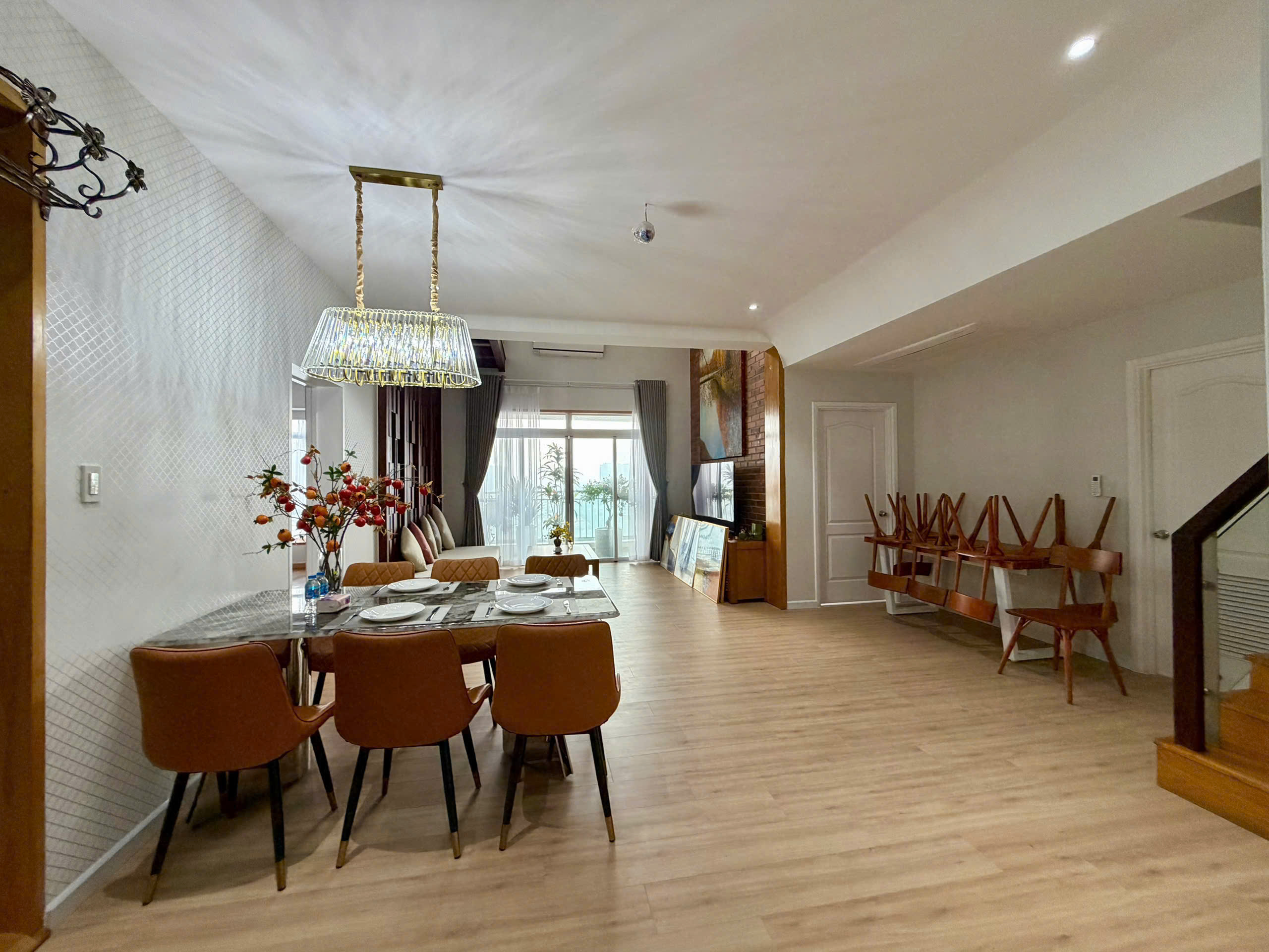 Penthouse for rent Riverside Residence Phu My Hung designed 4 bedrooms with fully furnished view of the villa on the 12th floor – 227m2 6