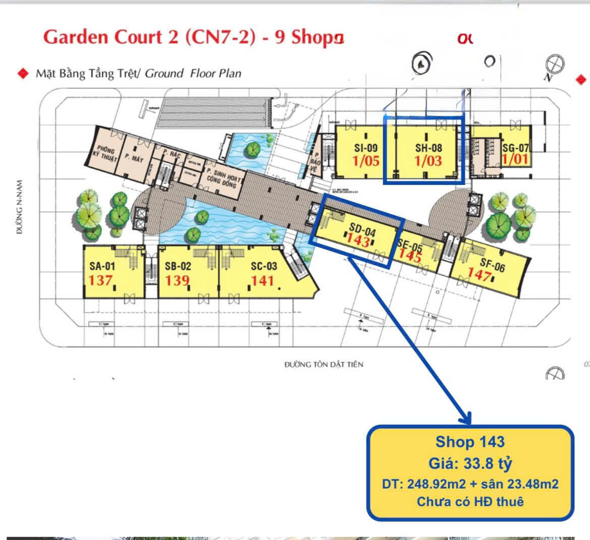 Cho thuê shophouse Garden Court 2 Phú Mỹ Hưng, Quận 7 căn góc nội thất hoàn thiện cơ bản – 272.4m2 3