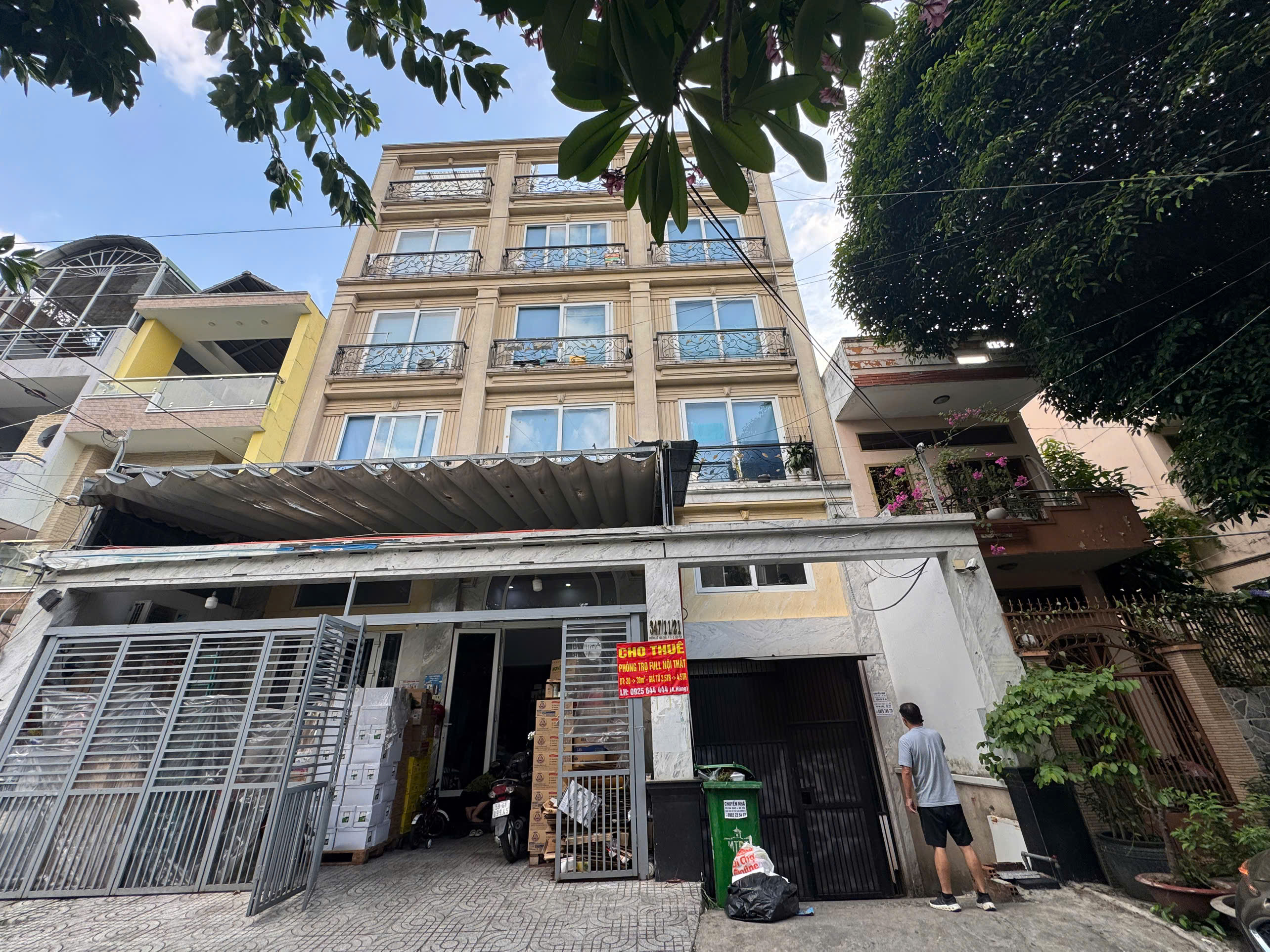 Bán tòa nhà căn hộ dịch vụ Lê Văn Thọ, Gò Vấp xây 7 tầng có hầm thiết kế 42 phòng – 215m2 1