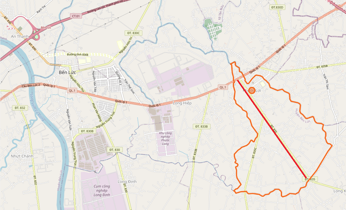 Warehouse for lease in provincial road 835 Phuoc Loi, Ben Luc, Long An with 6 thousand m2 full infrastructure 1
